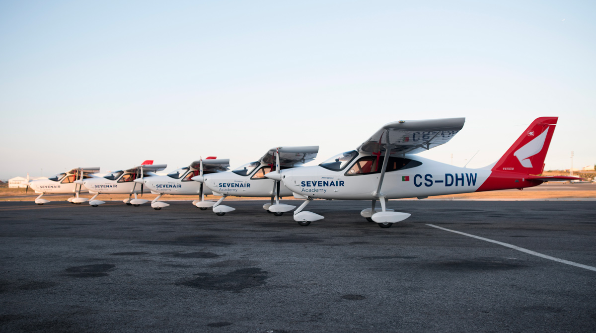 P2008 JC fleet in Portugal Sevenair Academy
