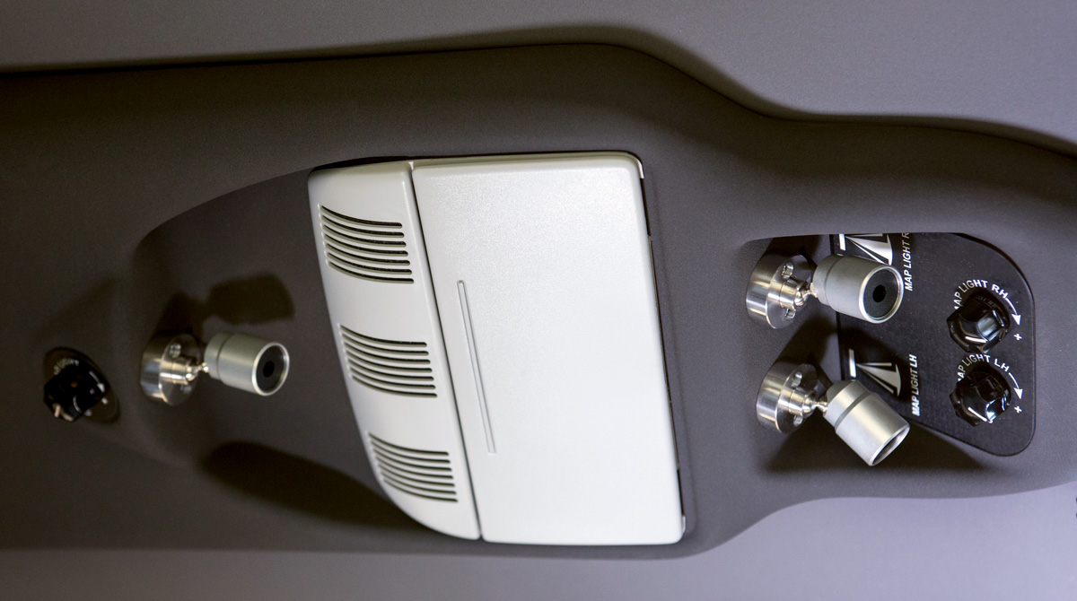 P2010 overhead panel, with glass holder.