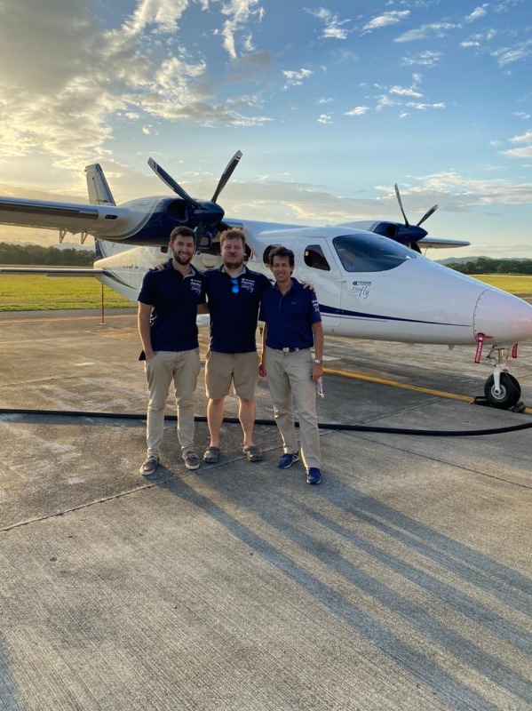 Tecnam PIlots prepare to start their journey across South America