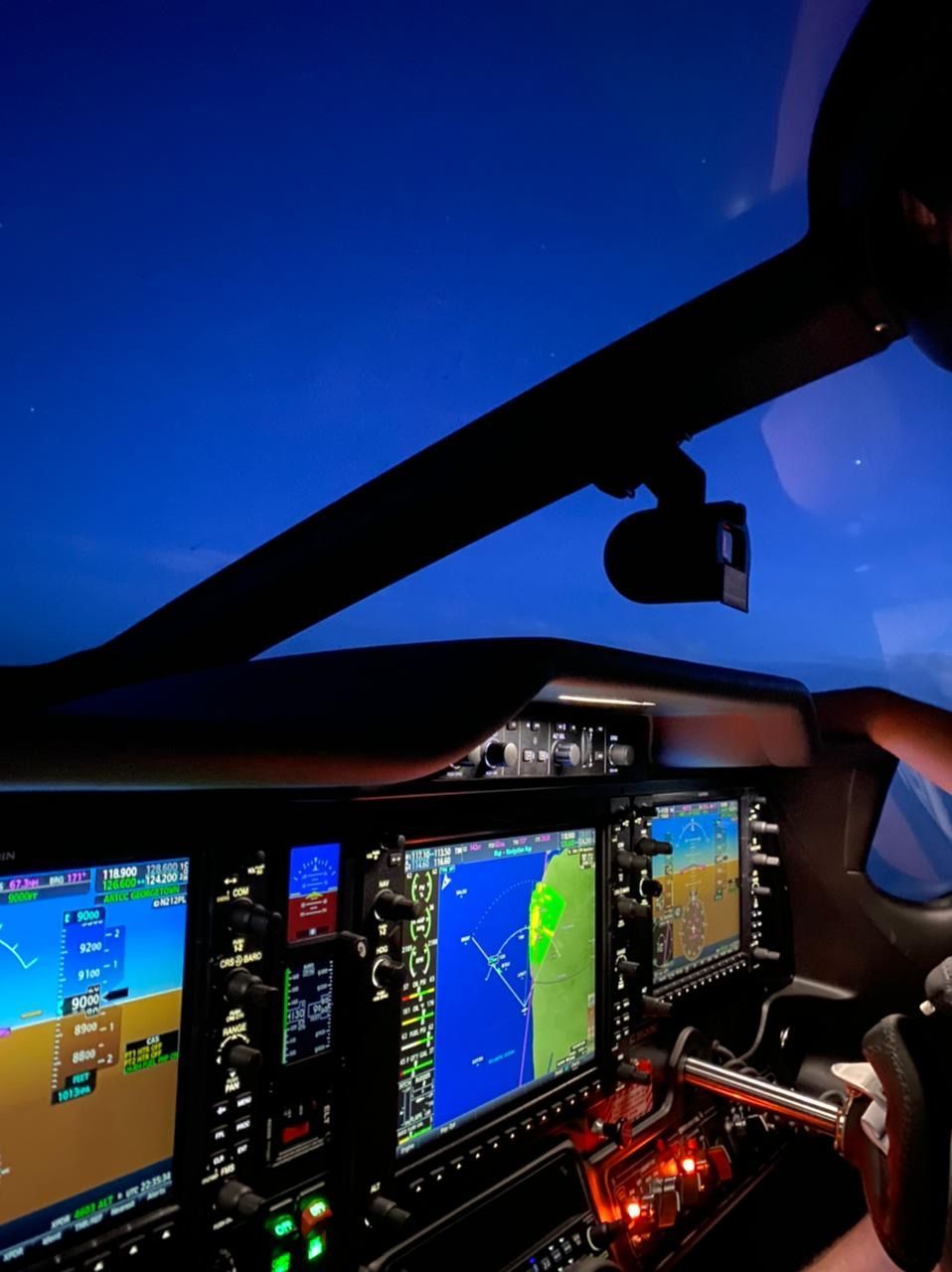 night airplane ride