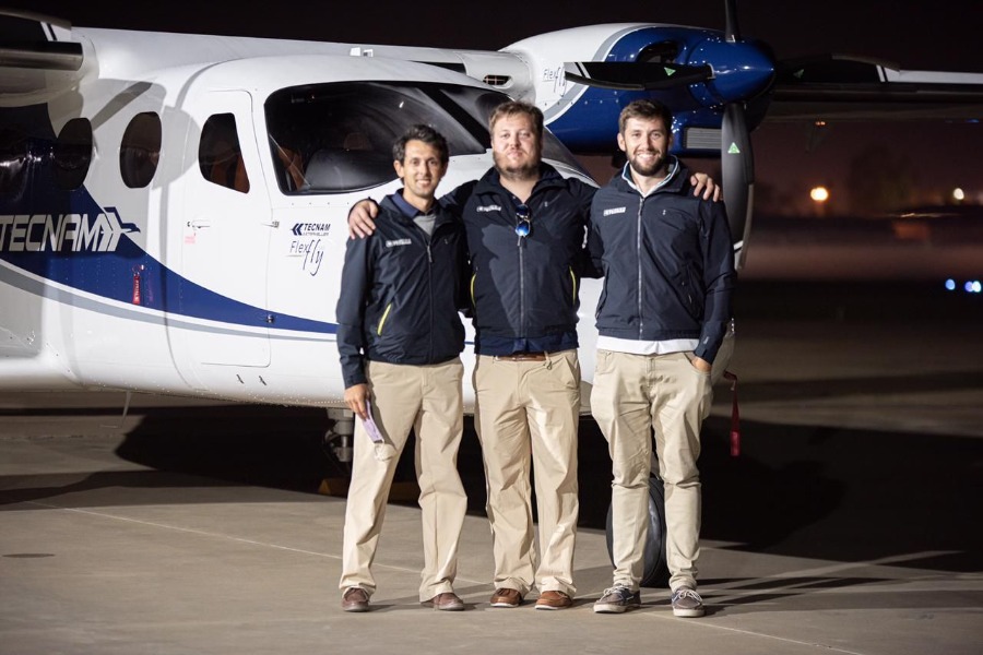 Tecnam P2012 Traveller South America Journey Pilots Matias Longhi, Stefano Iannone, Maximiliano Ruiz